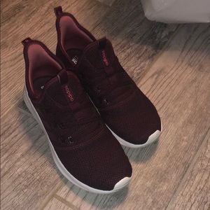 Maroon memory foam adidas shoes